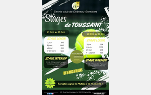 STAGE POUR LES 5/18 ANS