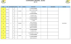 CHAMPIONNAT JEUNES 15/18 ANS