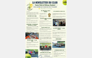 La newsletter du club — De la rentrée aux vacances de la Toussaint