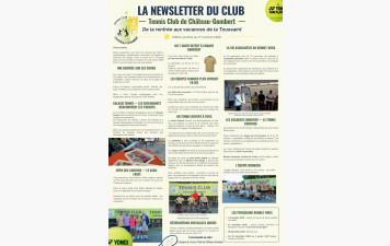 La newsletter du club — De la rentrée aux vacances de la Toussaint
